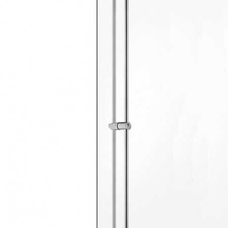 Pull handle with lock for glass doors - with cylinder JNF S20