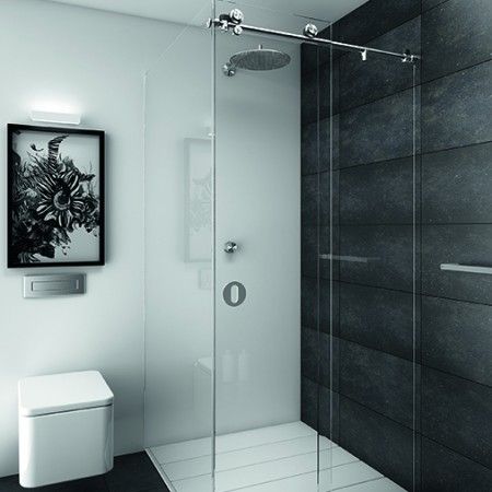 90 Shower System - Max 2000mm (glass and flush handle not included) - 25mm