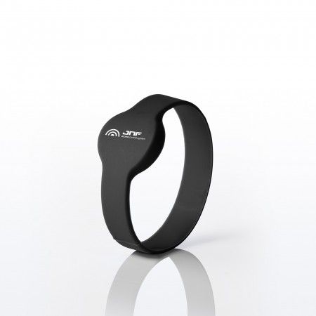 Silicone bracelet with chip - Black
