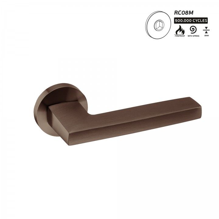Puxador de porta "Metric" - Titanium Chocolate