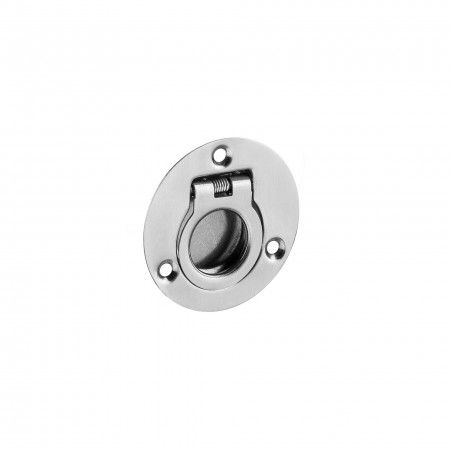Concealed flush handle with spring