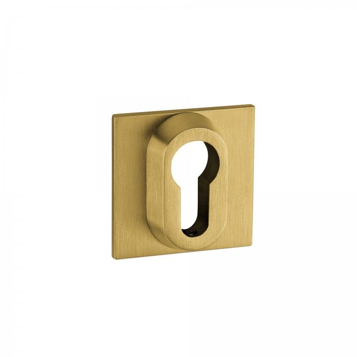 Metallic key hole for european cylinder Less is more - Titanium Gold
