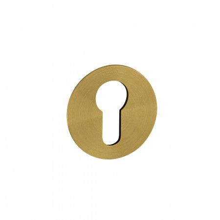 Entrada de chave metálica para cilindro europeu "Less is more" - "Titanium Gold"