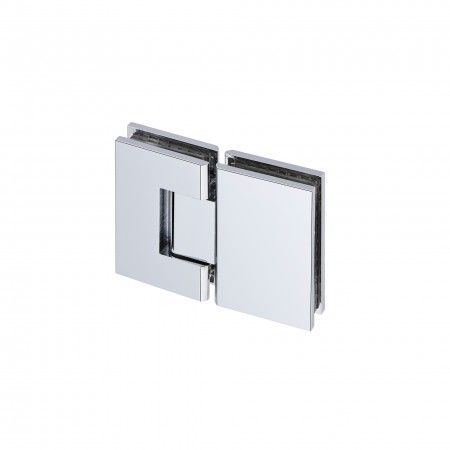 Glass to glass hinge with stop Polished