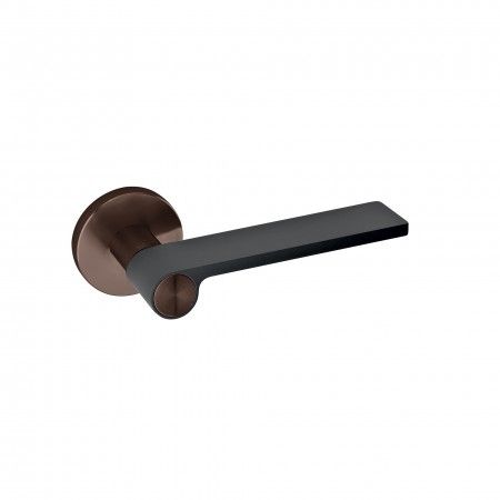 Lever handle Outline Dark Grey - Titanium Chocolate