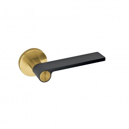 Lever handle Outline Dark Grey - Titanium Gold