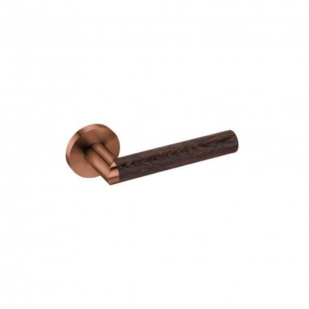 Lever handle Link Wenge - Titanium Copper