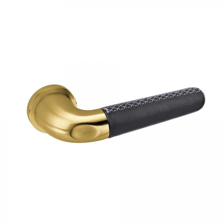 Lever handle Drive Black - Titanium Gold