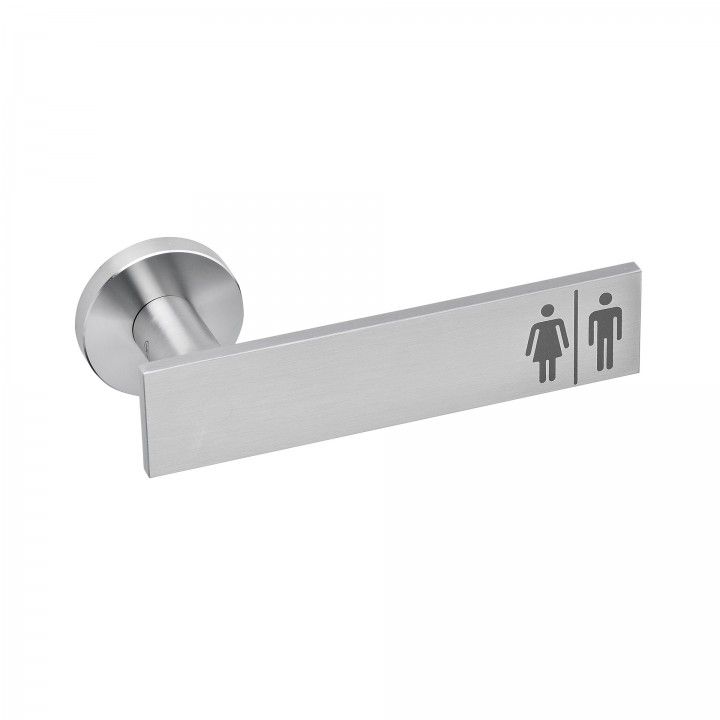 Lever handle Leaf Sinaletic, with metallic rose RC08M