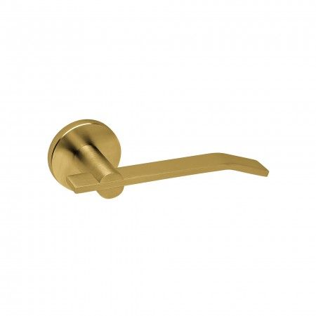Lever handle, with metallic rose RC08M - Titanium Gold