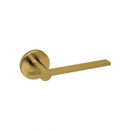 Puxador de porta, com roseta metálica RC08M - Titanium Gold