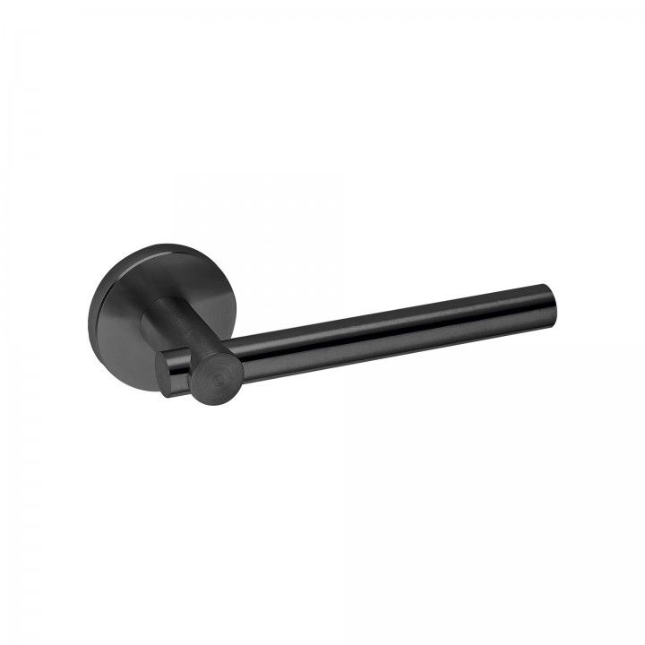 Manilla de puerta con roseta metalica RC08M - Titanium Black