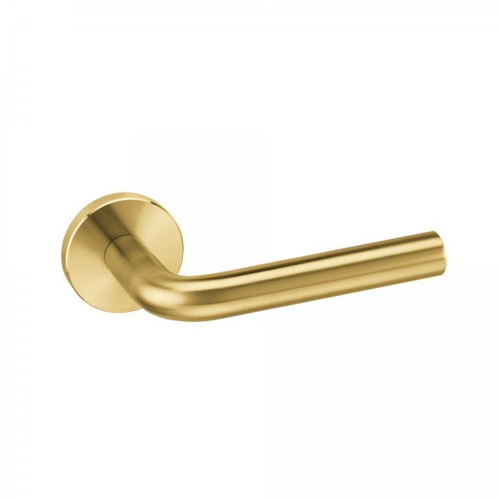 Solid lever handle Ø18mm - Titanium Gold