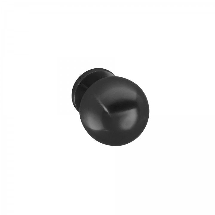 Fixed door knob - Ø65mm - Titanium Black