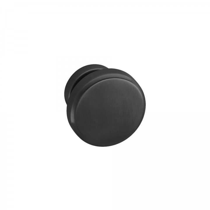 Fixed door knob - Ø70mm - Titanium Black