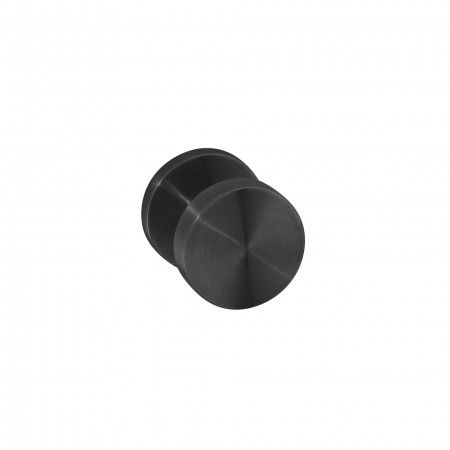 Fixed door knob - Ø50mm Titanium Black