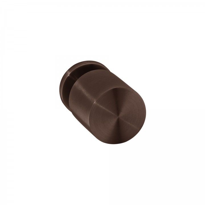 Fixed door knob - Ø50mm - Titanium Chocolate