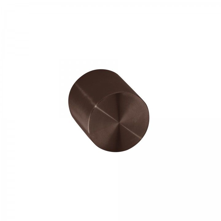 Fixed door knob - Ø50mm - Titanium Chocolate