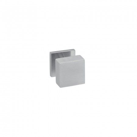 Puxador de porta "Quadro" - 50x50, com roseta quadrada em Nylon Q08N