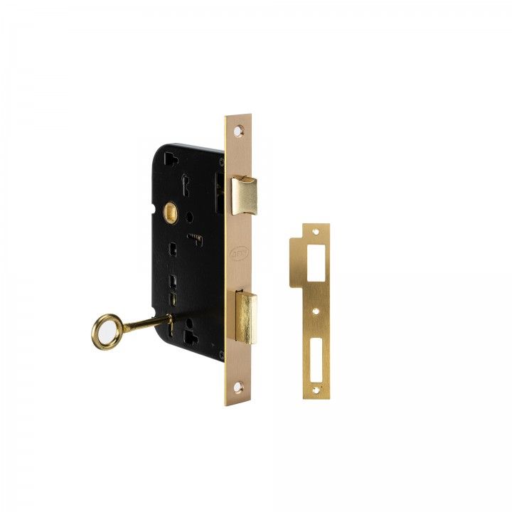 Mortise door lock with normal key - 60/68mm