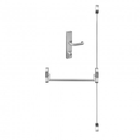 Antipanic lock Top/Down bolts Open by key/lever handle by the outside