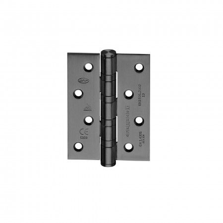 Hinge with four ball bearings - Fire proof, cover “Black Coated”- 75 x 100 x 3mm