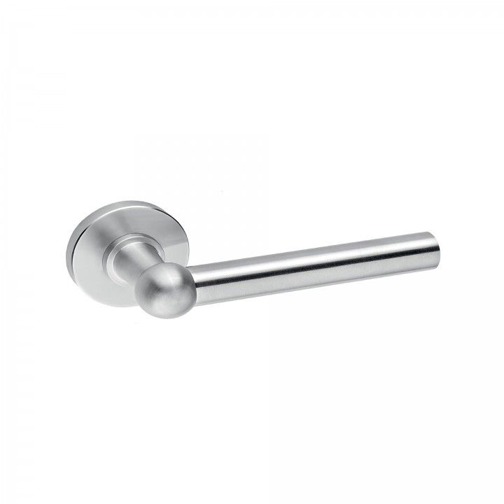 Lever handle Train, with metallic rose RC08M