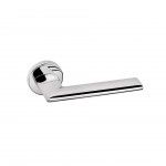 Lever handle Dynamic, with metallic rose RC08M - Polished