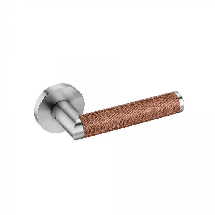 Puxador de porta "LINK DIAMOND CUT" - Titanium Copper