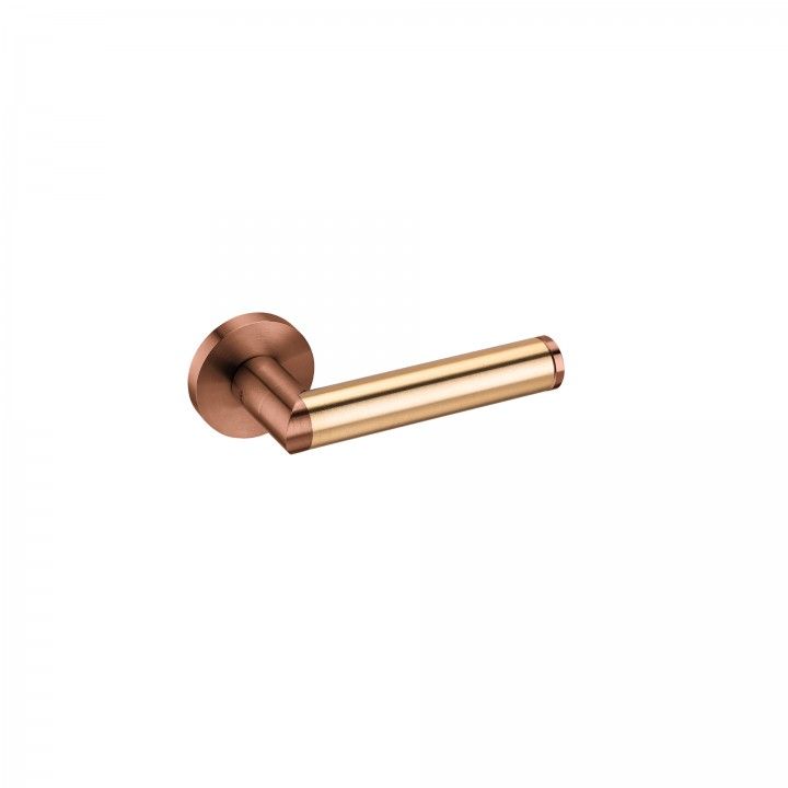 Lever handle  LINK BRASS - Titanium Copper