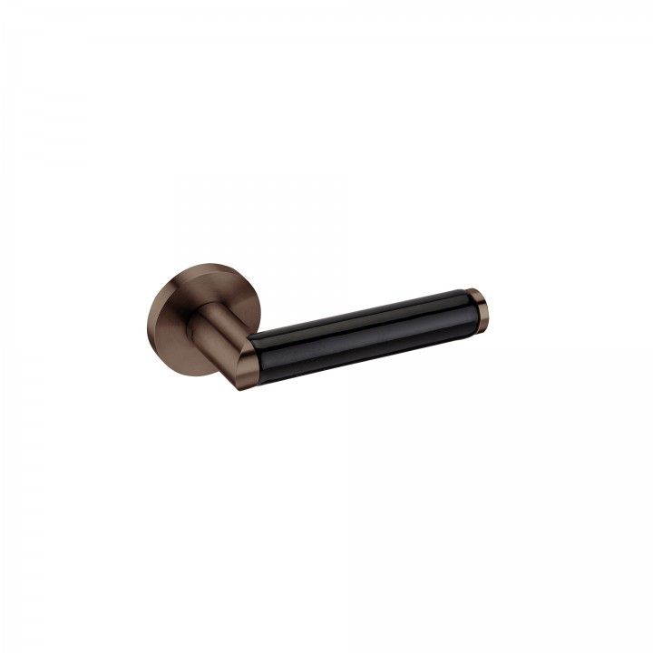 Puxador de porta "Link Porcelana Black" - Titanium Chocolate