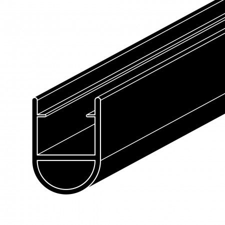 Black PVC Seal - 2000mm