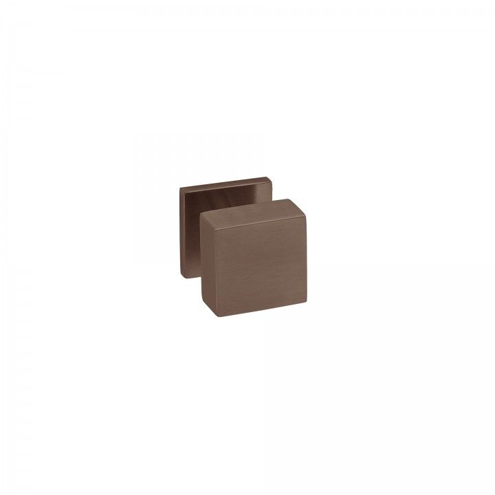 Puxador de porta fixo "Quadro" - Titanium Chocolate