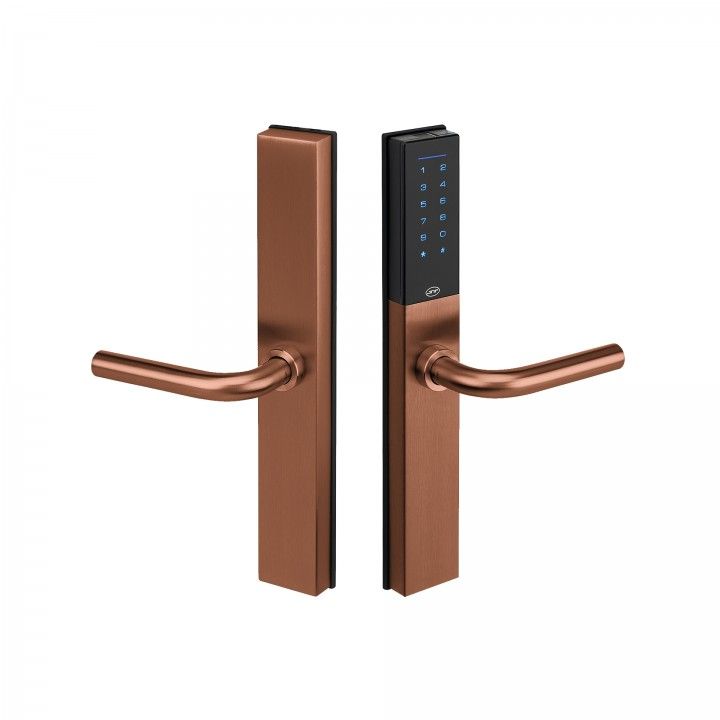 Complete set of access control lock VOYAGER - Titanium Copper