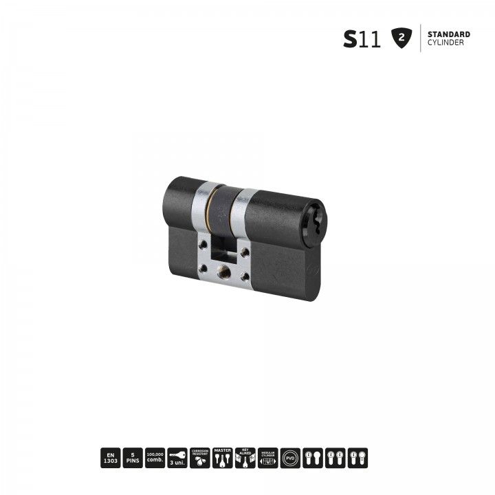 S11 - Standard Modular Cylinder - Titanium Black