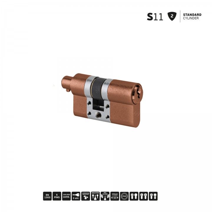 S11 - Cilindro Estandar Modular  - Titanium Copper
