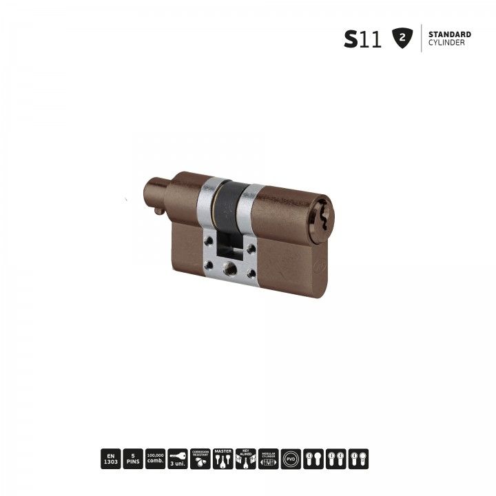 S11 - Cilindro Standard Modular - Titanium Chocolate