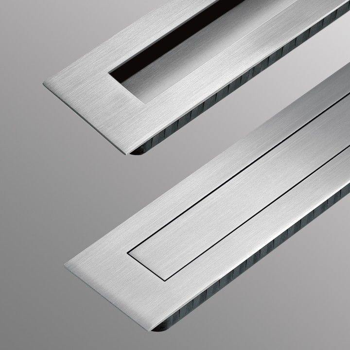 Rectangular Flush handle with cover