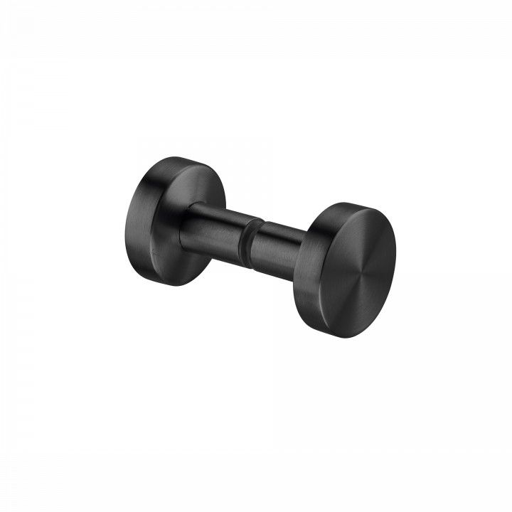 Fixed knob for glass doors - Ø50mm - Titanium Black