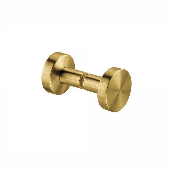 Pomo Fijo  para puerta de cristal- Ø50mm - Titanium Gold