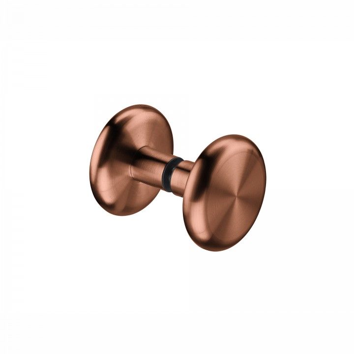 Fixed knob for glass doors - Ø70mm - Titanium Copper