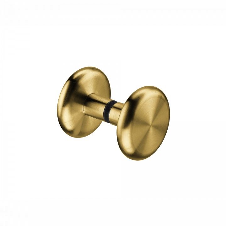 Pomo Fijo  para puerta de cristal- Ø70mm - Titanium Gold