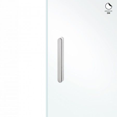 Oval flush handle to stich in the glass - 150 x 15mm