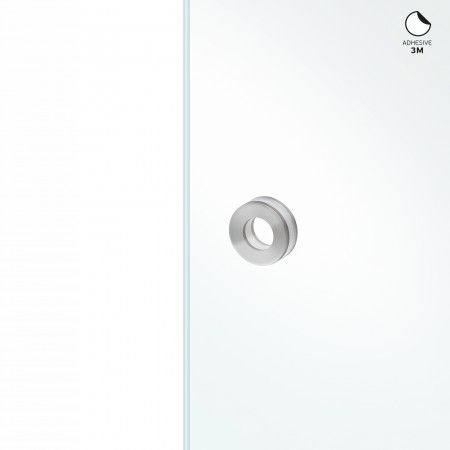 Round flush handle to stich in the glass - Ø60mm
