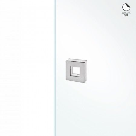 Square flush handle to stich in the glass - 60 x 60mm