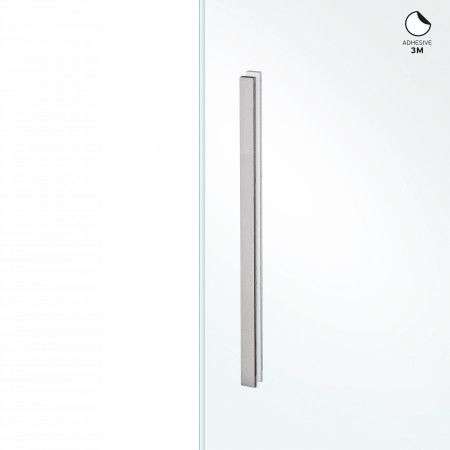 Rectangular flush handle to stich in the glass - 300 x 15mm