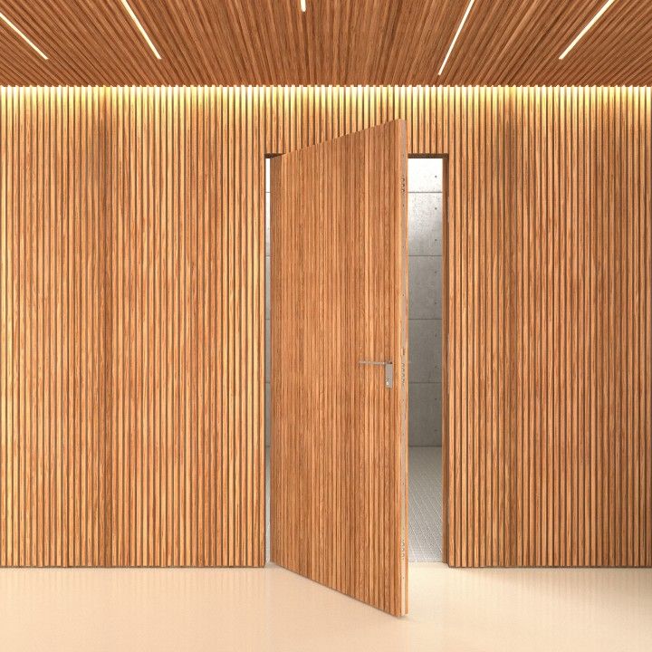 Sistema pivotante para puertas de madera