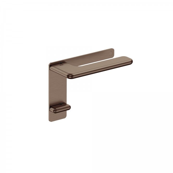 Lever handle with plate