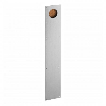 Concealed flush handle with perfurated camel leather