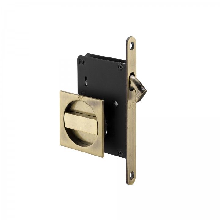 Mortise door lock for sliding doors - Bronze